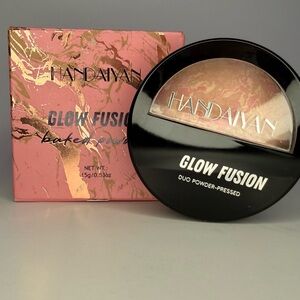 Handaiyan 2-in-1 Foundation & Highlighter Glow Fusion Baked Powder - 15g NIB